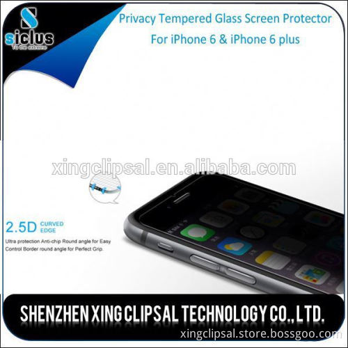 Premium 2-Way Privacy Ballistic Tempered Glass Screen Protector for iPhone 6 Plus